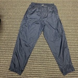 Vintage 90s Nike White Tag Navy Blue Windbreaker Pants Size L